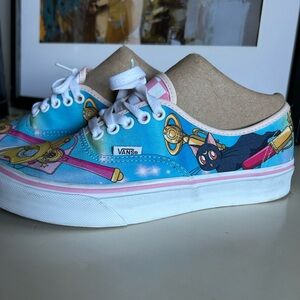 Rare Vans x Sailor Moon Old Skool Luna Cat Blue Anime Sneakers Discontinued”